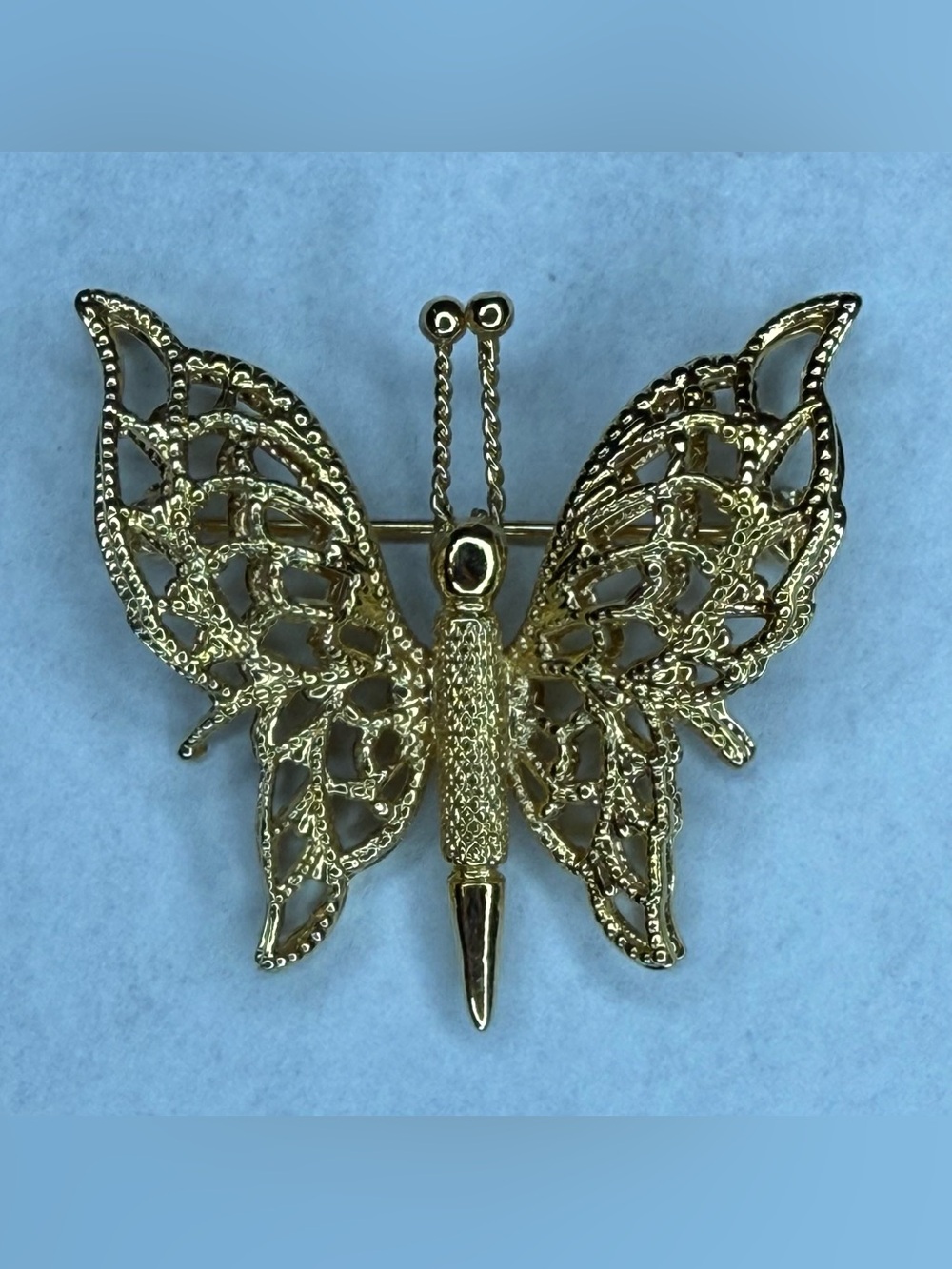 Gold Butterfly Brooch Pin - Elegant Women’s Jewelry